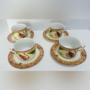 American Atelier Monkey 5029 Porcelain Dish Set 20 pieces total